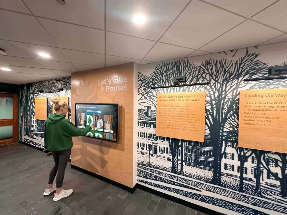 Dartmouth College - Wall of Fame Installation